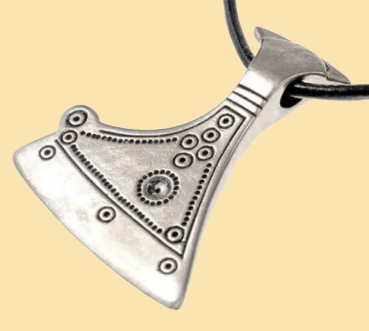 Anhänger "Axt von Perun"  - versilbert